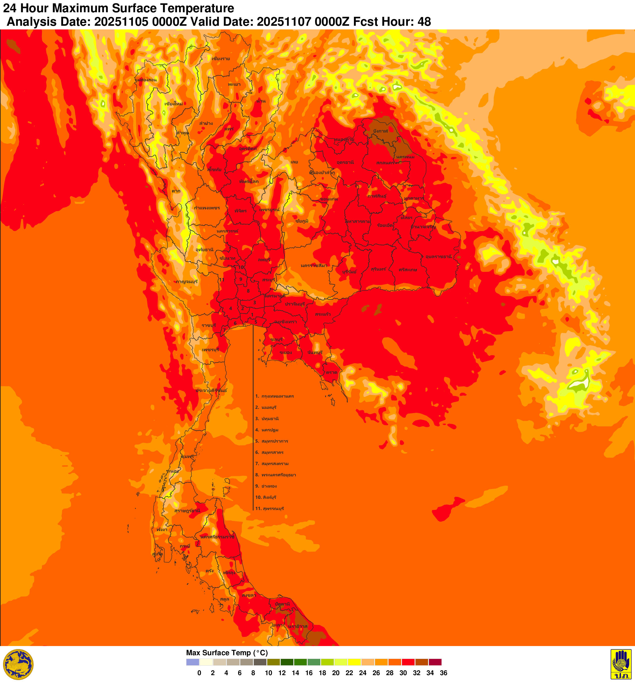 ภาพพยากรณ์ฝน