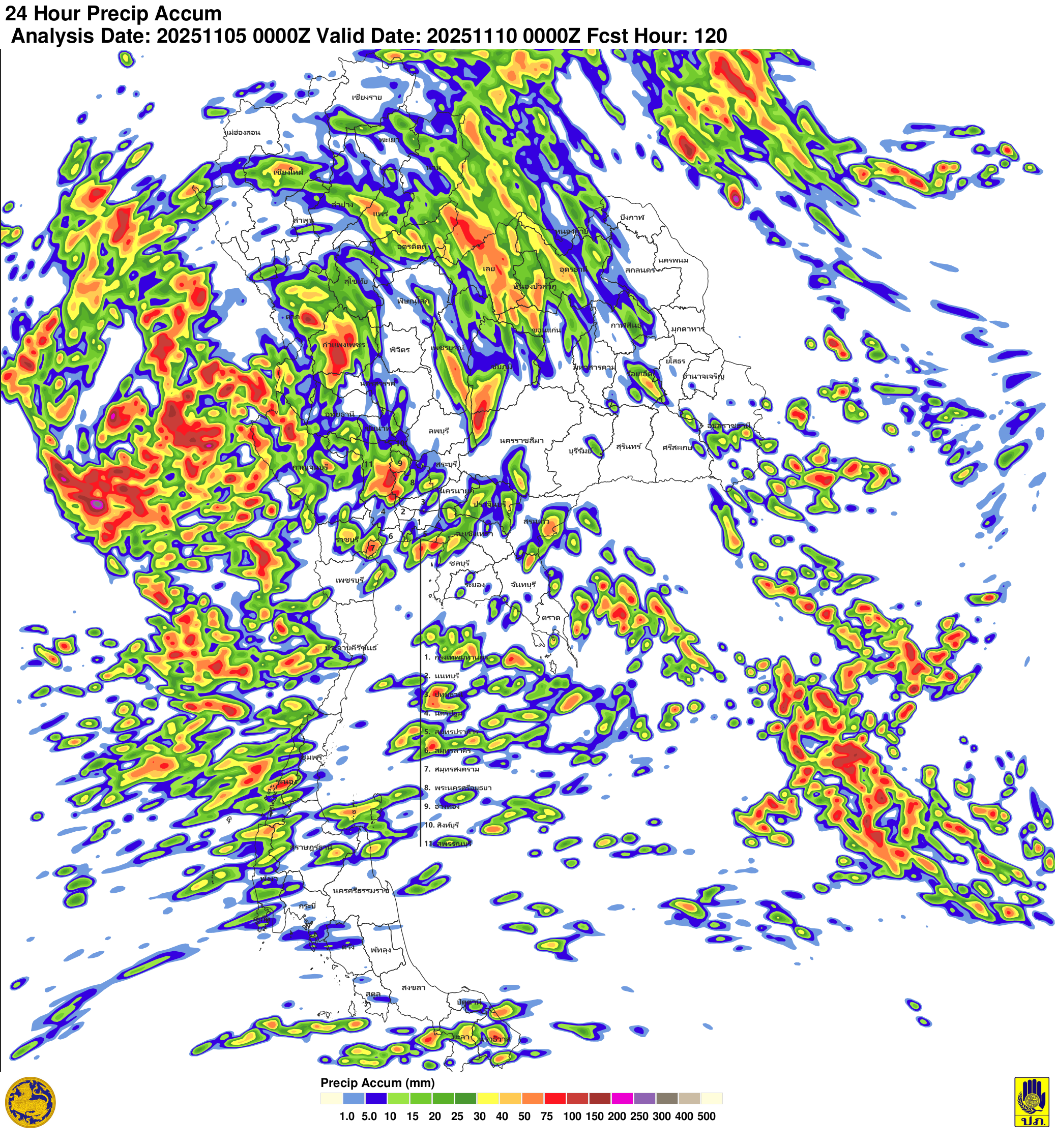 ภาพพยากรณ์ฝน