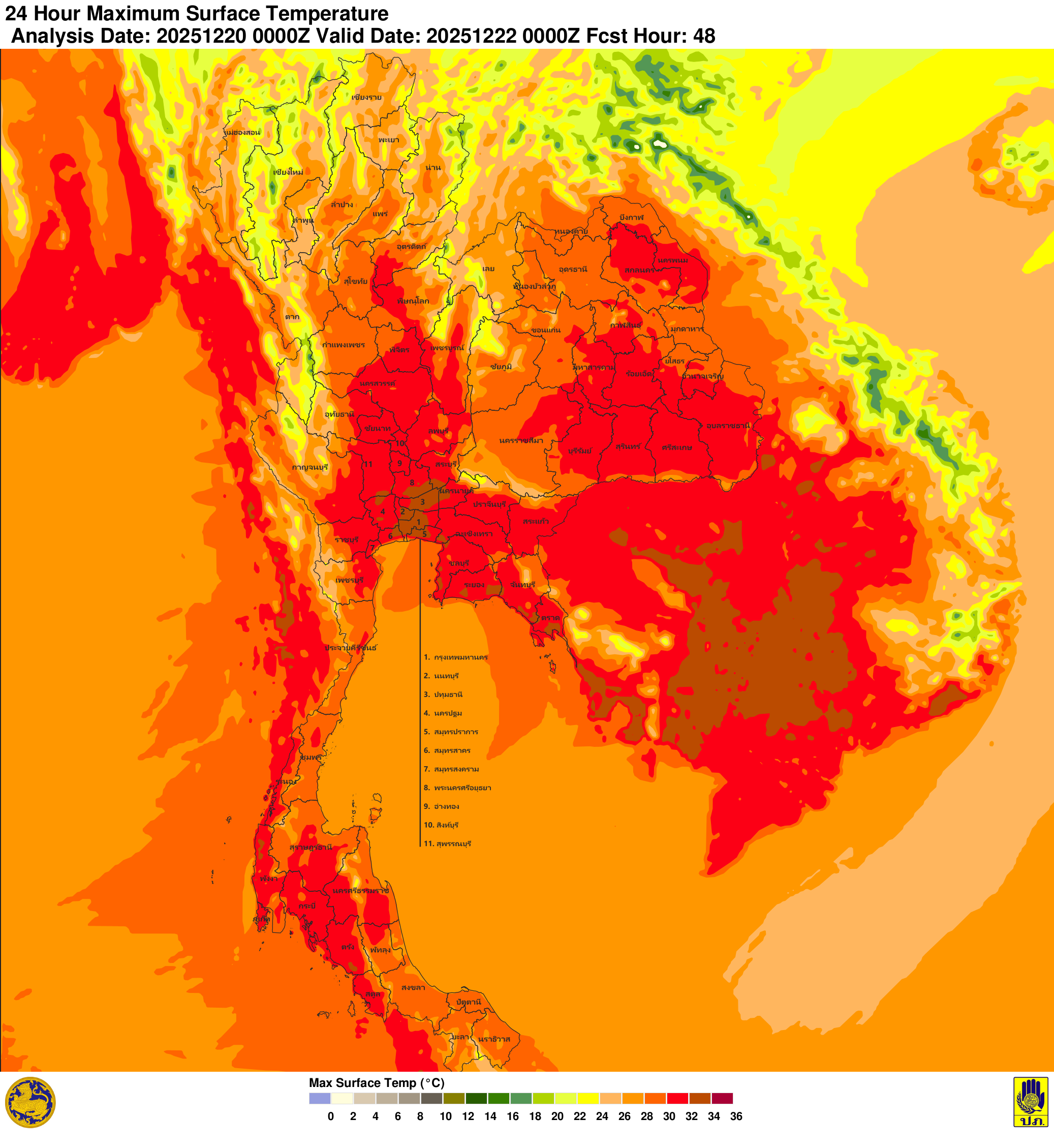 ภาพพยากรณ์ฝน