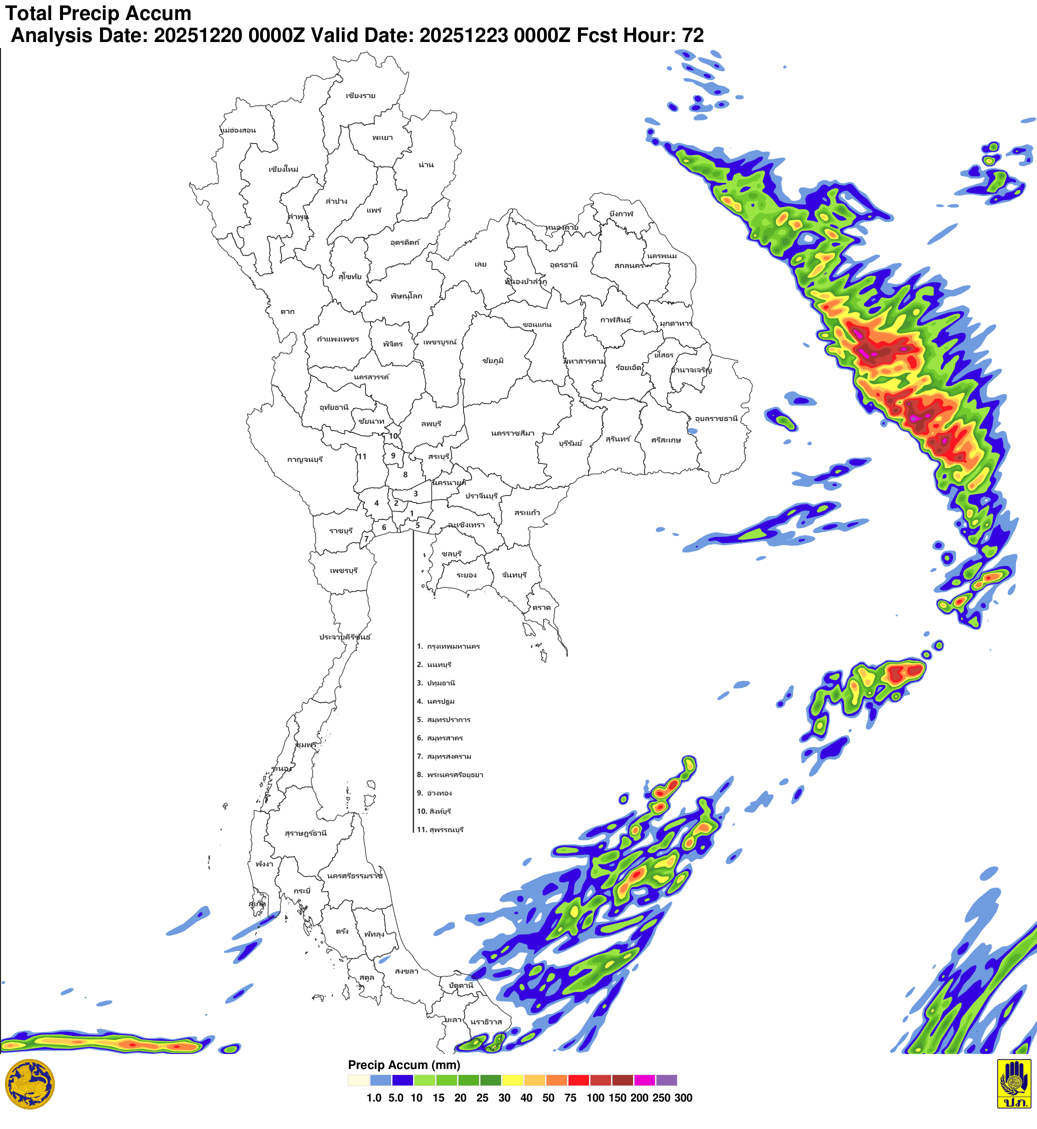 ภาพพยากรณ์ฝน