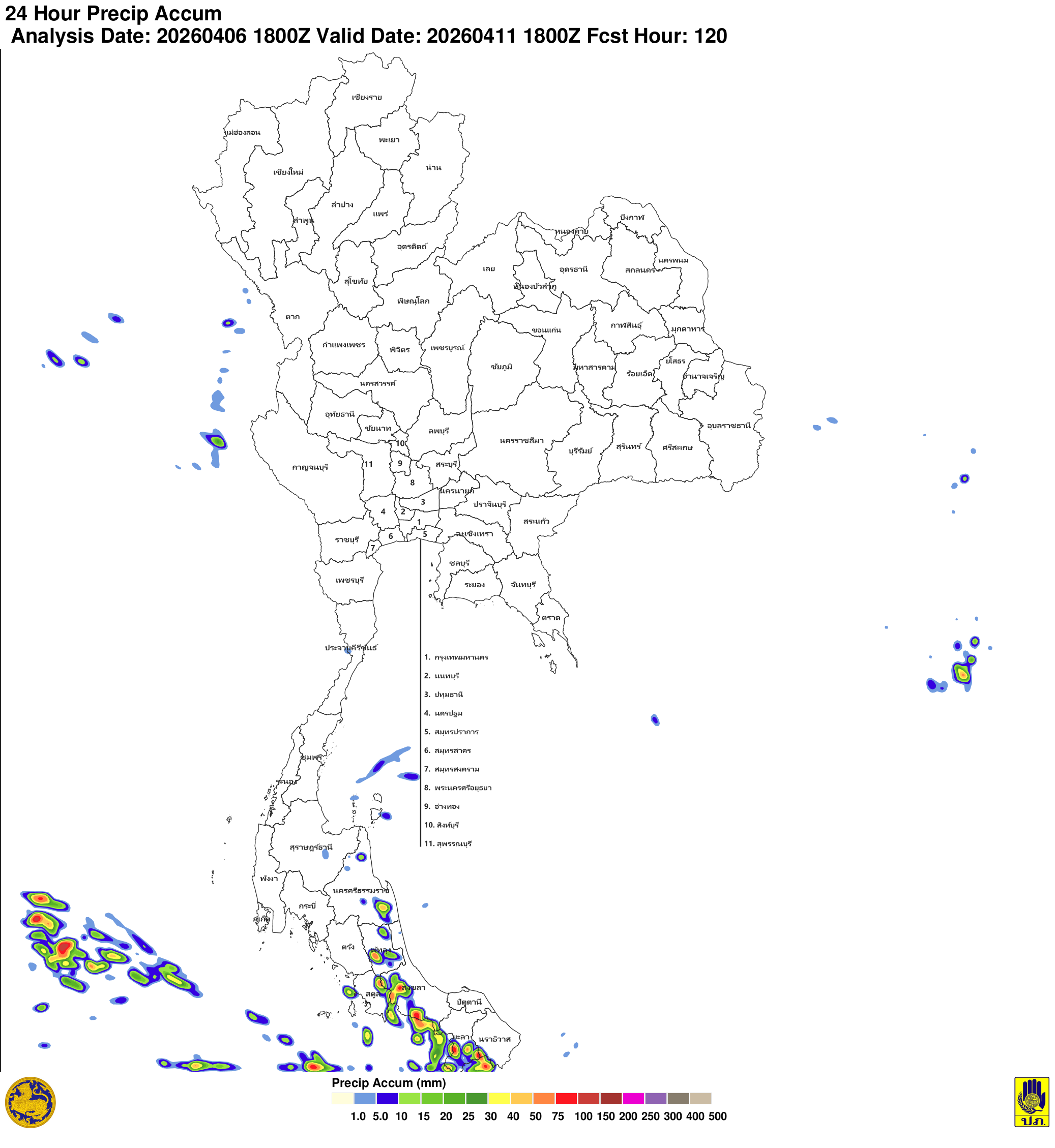 ภาพพยากรณ์ฝน