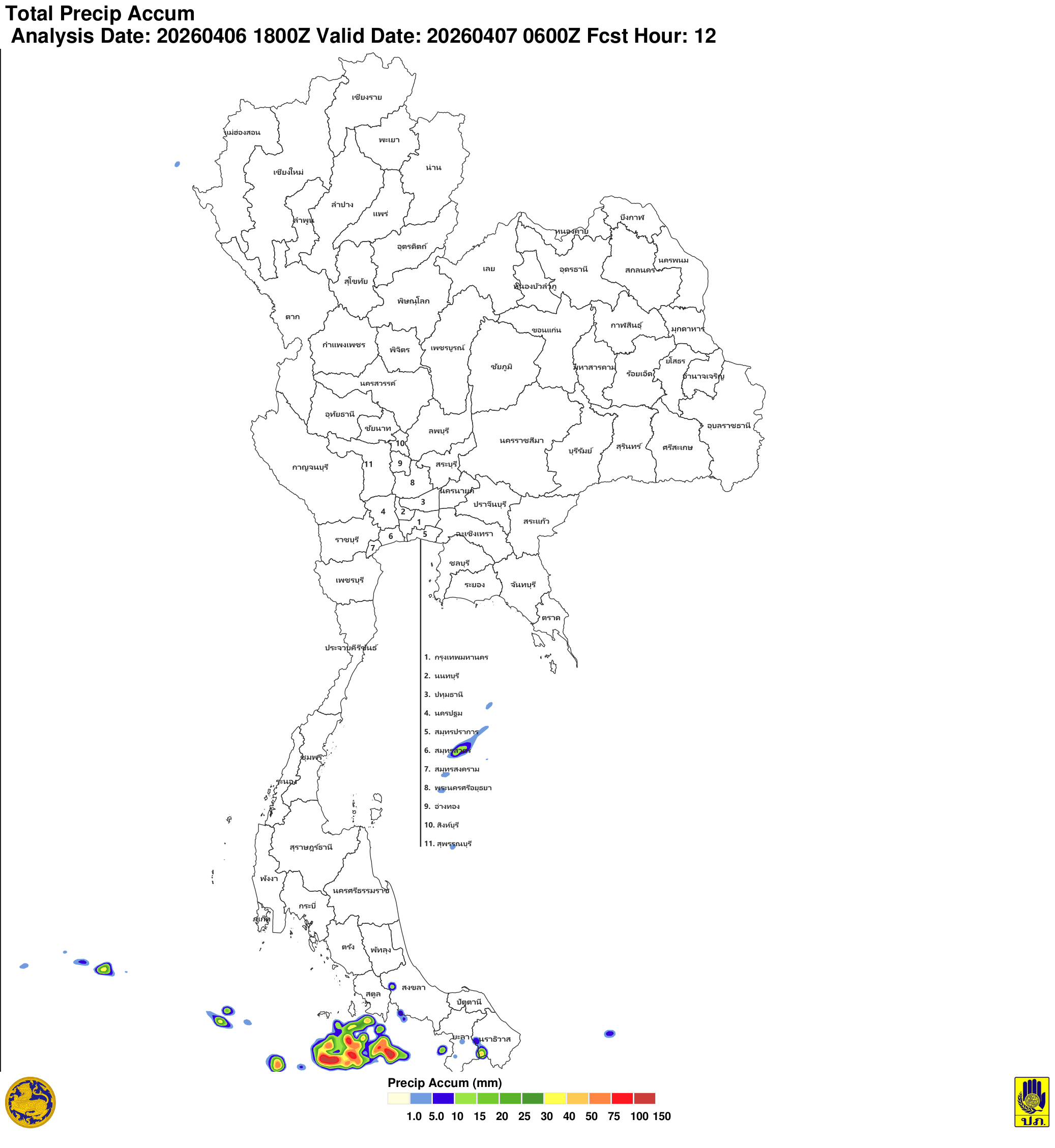 ภาพพยากรณ์ฝน